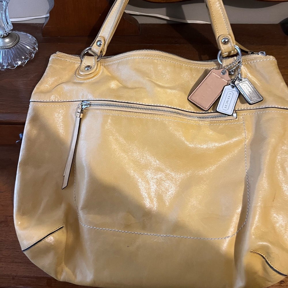COACH genuine leather tote